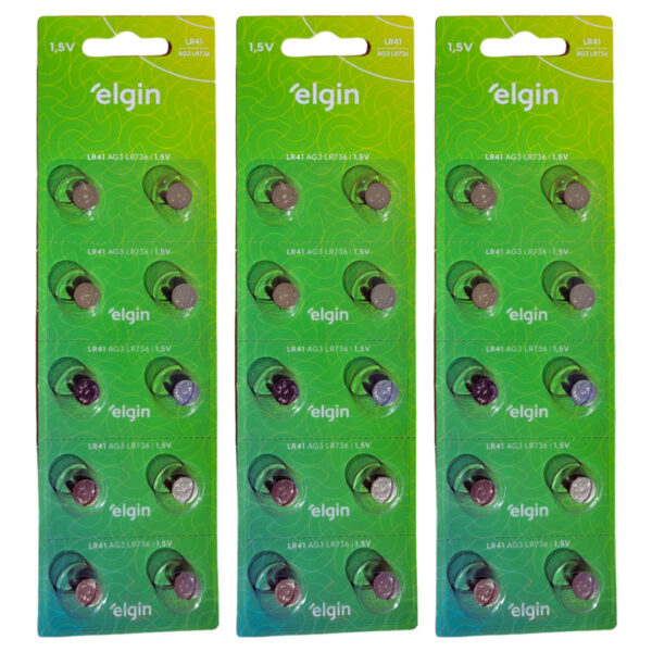 BATERIA ALCALINA LR41 1.5V AG3/LR736 ELGIN