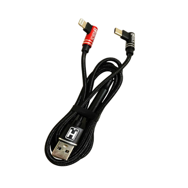 CABO USB C 2 EM 1 LIGHTNING E INDU&Ccedil;&Atilde;O 1.2MT TWO-IN HREBOS CRW-501