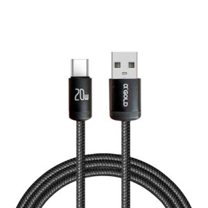 CABO USB TIPO C TURBO 20W 1.0MT AGOLD CB78-3