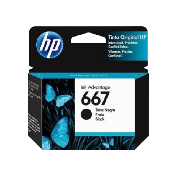 CARTUCHO HP 667 PRETO 3YM79AB ORIGINAL CARTUCHO HP 667 PRETO 3YM79AB ORIGINAL