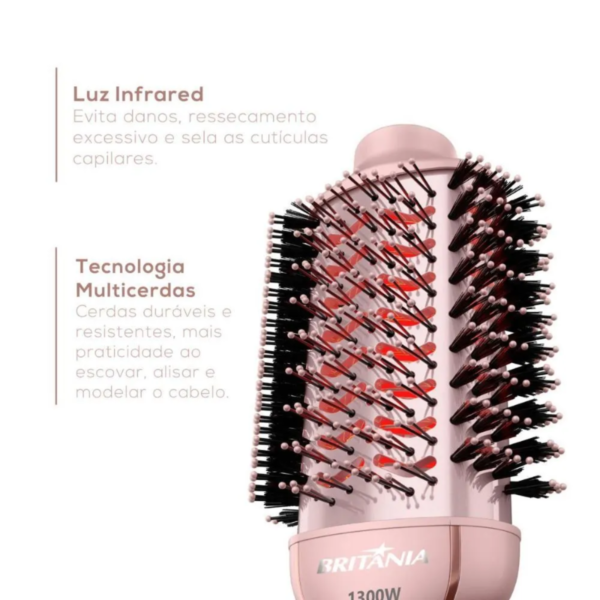 ESCOVA SECADORA BRITANIA BES36 1300W 4 EM 1 INFRARED VIIH TUBE BIVOLT ESCOVA SECADORA BRITANIA BES36 1300W 4 EM 1 INFRARED VIIH TUBE BIVOLT