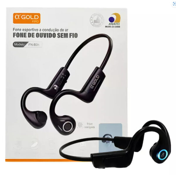 FONE BLUETOOTH ESPORTIVO FN-BT30 IPX4 AGOLD
