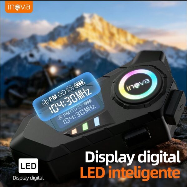 FONE BLUETOOTH PARA CAPACETE FON-13085 INOVA FM IP65 FONE BLUETOOTH PARA CAPACETE FON-13085 INOVA FM IP65