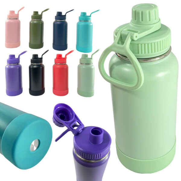 GARRAFA TERMICA 800ML FASHION COM TAMPA ABRE FACIL E ROSQUEAVEL