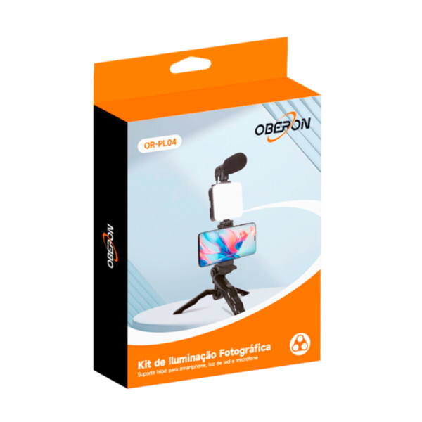 KIT ILUMINADOR DE LED PARA CAMERA 4 EM 1 OR-PL04 OBERON