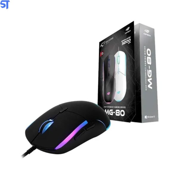 MOUSE GAMER USB 3200DPI GAMING SERIES MG-80BK C3TECH