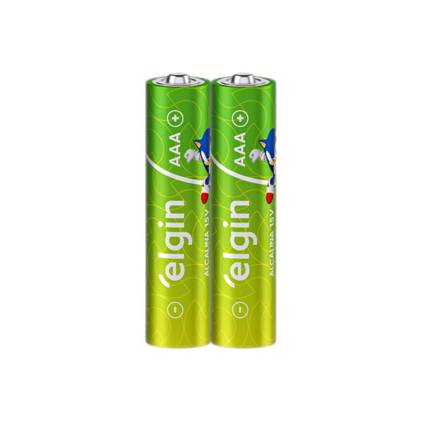 PILHA AAA ALCALINA ELGIN LR03 BLISTER C/2 LW01 PILHA PALITO