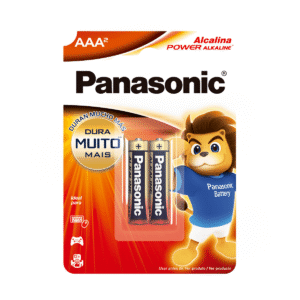 PILHA ALCALINA AAA C/2 PALITO PANASONIC