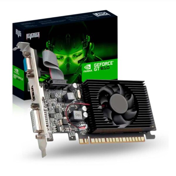 PLACA DE VIDEO NVIDIA VGA GEFORCE GT 610/1G 1GB DDR3 64BIT REVENGER PLACA DE VIDEO NVIDIA VGA GEFORCE GT 610/1G 1GB DDR3 64BIT REVENGER