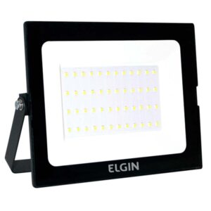 REFLETOR EXTERNO LED DE 100W BIVOLT 6500K PRETA ELGIN