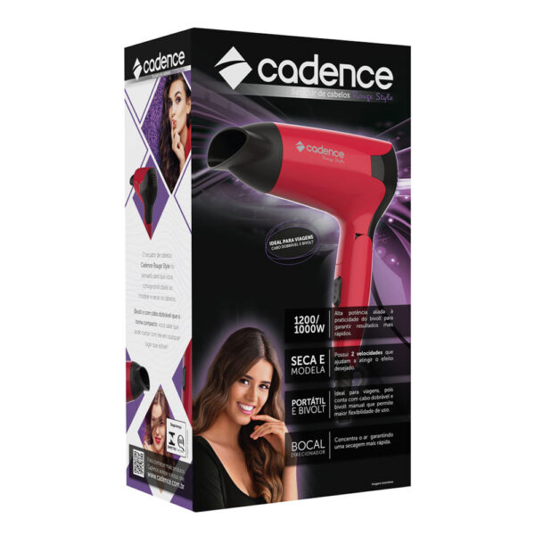 SECADOR PORTÁTIL DOBRÁVEL CADENCE SEC185 1200W BIVOLT SECADOR PORTÁTIL DOBRÁVEL CADENCE SEC185 1200W BIVOLT