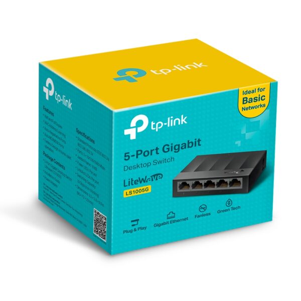 SWITCH 5 PORTAS 10/100/1000TP-LINK LS1005G SWITCH 5 PORTAS 10/100/1000TP-LINK LS1005G