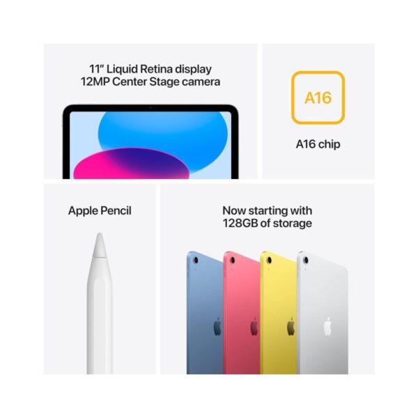 TABLET APPLE IPAD 11 128GB A16 WI-FI A3354 11'' MD3Y4