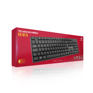TECLADO USB COM FIO C3TECH MULTIMIDIA KB-M10BK PRETO