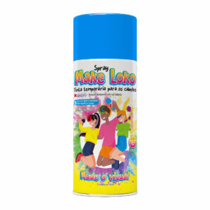 TINTA SPRAY 120ML P/CABELO MAKE LOKO AZUL MAKE +