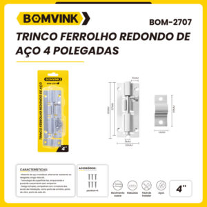 TRINCO FEROLHO 4'' BOM-2707 BOMVINK