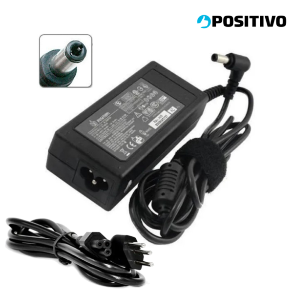 CARREGADOR NOTEBOOK POSITIVO PA-1650-02 19V 3.42A PINO MEDIO CARREGADOR NOTEBOOK POSITIVO PA-1650-02 19V 3.42A PINO MEDIO