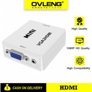 CONVERSOR VGA PARA HDMI VGA2HDMI HD VIDEO CONVERTE FULL HD 1080P