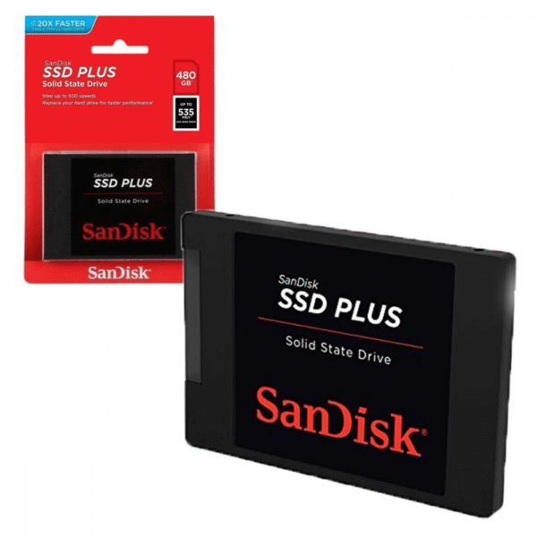 HD SSD 480GB SANDISK SDSSDA-480G-G26 PLUS 535MB/S
