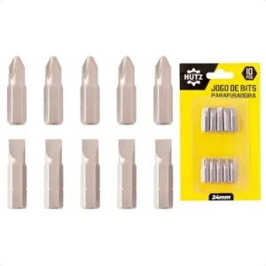 JOGO DE BITS PARA PARAFUSADEIRA 10P&Ccedil;S BOM-5039 BOMVINK