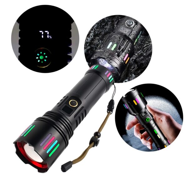 LANTERNA T&Aacute;TICA MILITAR LED RECARREG&Aacute;VEL B-MAX BM-8541
