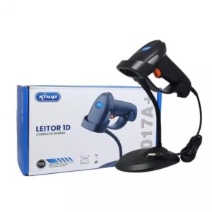 LEITOR DE CODIGO DE BARRAS 1D USB KNUP KP-1017A