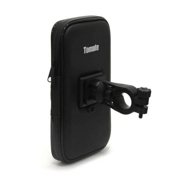SUPORTE CAPA PARA MOTO 7 POLEGADAS COM GANCHO RESISTENTE MTG-016A TOMATE