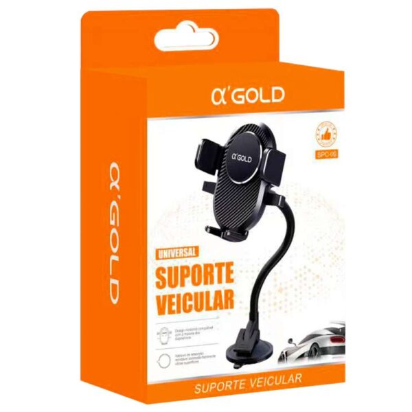 SUPORTE VEICULAR PARA CELULAR UNIVERSAL AGOLD SPC-09