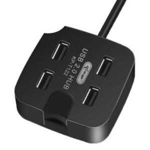 SWITCH 4 PORTAS HUB USB 2.0 480MBPS COM SUPORTE UNIVERSAL DE CELULAR KNUP KP-T122
