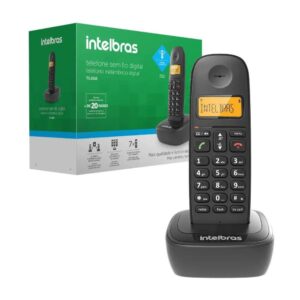 TELEFONE SEM FIO INTELBRAS TS2510 PRETO COM ID DIGITAL DECT 6.0