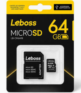CART&Atilde;O DE MEMORIA 64GB MICRO SD LB-CM64/B LEBOSS