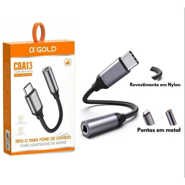 ADAPTADOR TIPO C PARA P2 CBA-13 AGOLD ADAPTADOR TIPO C PARA P2 CBA-13 AGOLD
