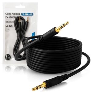 CABO AUXILIAR P2 X P2 MACHO 3 METROS LE-804-3M IT-BLUE