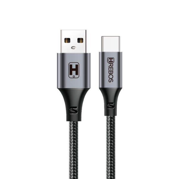 CABO USB TIPO C 1.0MT 100W TURBO CB-219C HREBOS PREMIUM