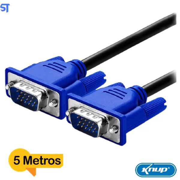 CABO VGA MACHO X VGA MACHO 5.0MT COM FILTRO KP-YP5002 5M KNUP CABO VGA MACHO X VGA MACHO 5.0MT COM FILTRO KP-YP5002 5M KNUP