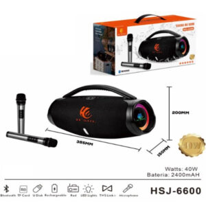 CAIXA DE SOM E MICROFONE SEM FIO USB/RADIO FM/ SDLE-915 LELONG
