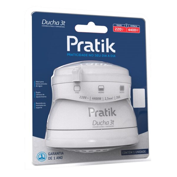 CHUVEIRO PRATIK DUCHA 3T 4400W 220V CHUVEIRO PRATIK DUCHA 3T 4400W 220V