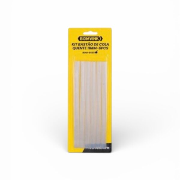 COLA BASTÃO 11MMX180MM KIT C/06 UNIDADES BOM-5537 BOMVINK