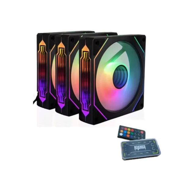 COOLER PARA PROCESSADOR ARGB KIT C/03UN 120X25MM G-VR347K REVENGER