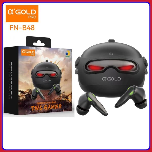 FONE BLUETOOTH TWS GAMER FN-B48 AGOLD PRO