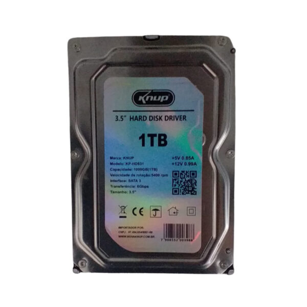 HD 1TB INTERNO 3.5'' SATA 3 HARD DISK DRIVER KNUP KP-HD831