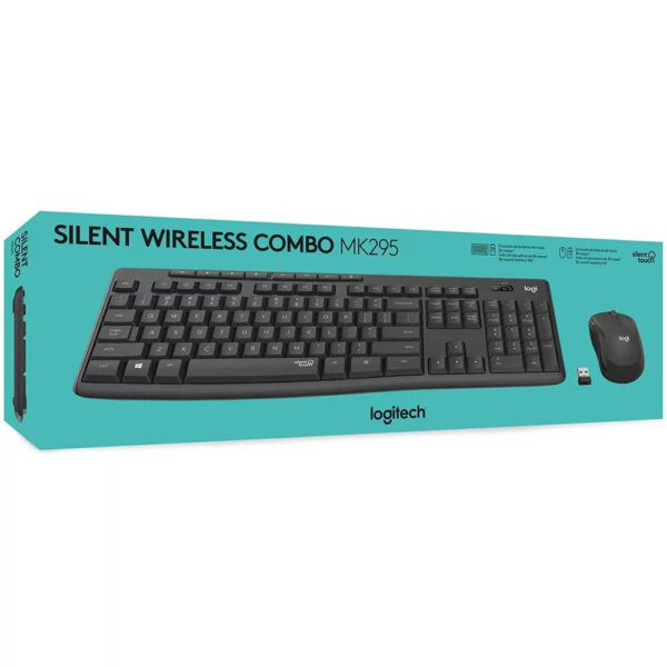 KIT MOUSE E TECLADO LOGITECH MK295 SILENT SEM FIO