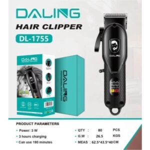 MAQUINA DE CORTE RECARREGÁVEL PROFISSIONAL HAIR CLIPPER DL-1755 DALING