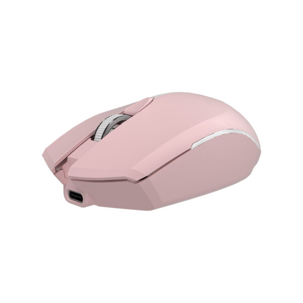 MOUSE SEM FIO RECARREGAVEL BLUETOOTH E RECEPTOR M-BT40PK ROSA C3TECH