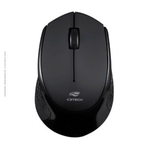 MOUSE SEM FIO RECARREGÁVEL BT+RC NANO 1600DPI M-BT30BK C3TECH
