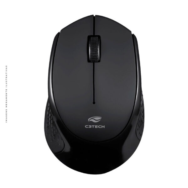 MOUSE SEM FIO RECARREGÁVEL BT+RC NANO 1600DPI M-BT30BK C3TECH