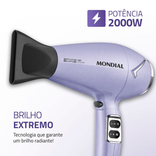 SECADOR MONDIAL 2000W SC-21 SPACE SHINE 220V SECADOR MONDIAL 2000W SC-21 SPACE SHINE 220V