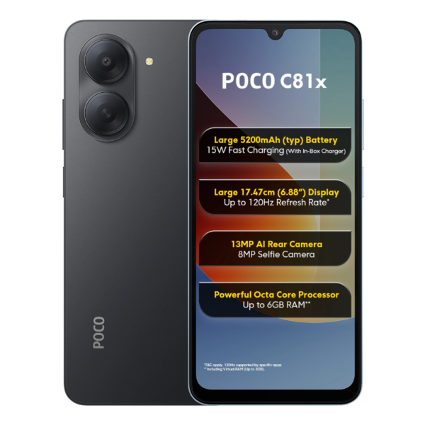 SMARTPHONE XIAOMI POCO C81 PRO 4GB RAM 128GB ROM SMARTPHONE XIAOMI POCO C81 PRO 4GB RAM 128GB ROM
