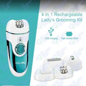 APARADOR DE PELOS RECARREGÁVEL 4 EM 1 LADY GROOMING KIT DL-6055 DALING