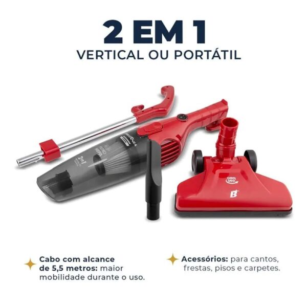 ASPIRADOR DE PO E ÁGUA BRITANIA 2 EM 1 BAS71 220V ASPIRADOR DE PO E ÁGUA BRITANIA 2 EM 1 BAS71 220V